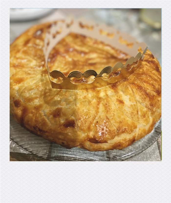 photo représentant une galette à la frangipane